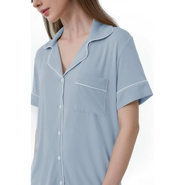 Joyaria Women's Soft Button Up Pajama Set for Comfort