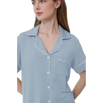Joyaria Women's Soft Button Up Pajama Set for Comfort
