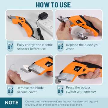 VLOXO Cordless Electric Scissors for All Craft Projects