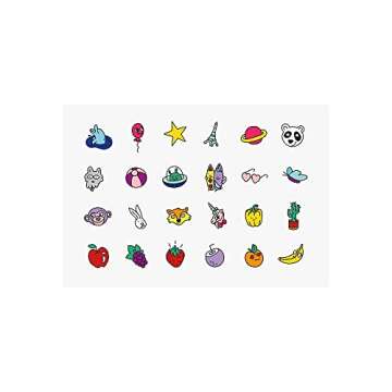 Nailmatic Pop Nail Polish & Stickers - Water Based Nail Polish & Sticker Set for Kids, Washable & Easy to Remove, Safe Formula, Suitable for Ages 3+