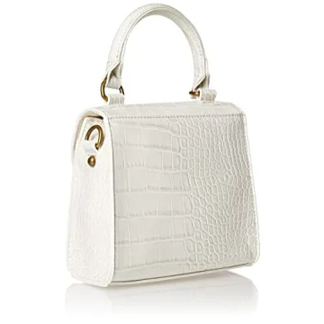 Stylish White Diana Crossbody Bag by The Drop