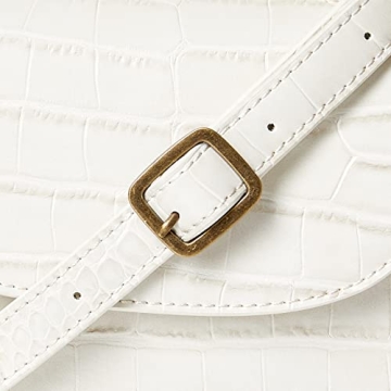 Stylish White Diana Crossbody Bag by The Drop