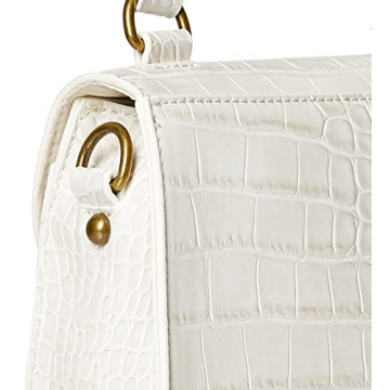 Stylish White Diana Crossbody Bag by The Drop