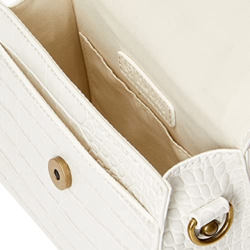 Stylish White Diana Crossbody Bag by The Drop