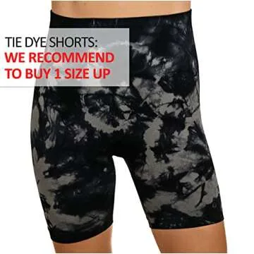 MAXXIM Women's High Waisted Tie Dye Biker Shorts