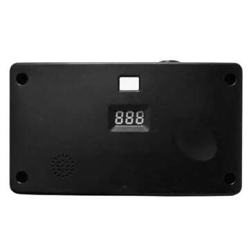 LENSY No Screen Digital Camera | Rechargeable, 8mp, Lightweight, Focus-Free, Auto-Flash, Easy-to-Use, Reusable, Film-Style Photos (White)