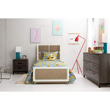 Chital Twin Bed Sheets for Boys | Fun Emoji Bedding Set