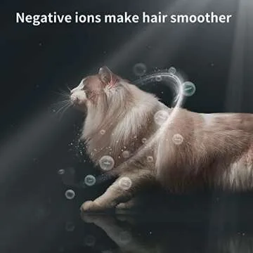 uahpet Dual Head Cat Brush Dog Brush, Slicker Brush for Dogs Cats, Negative Ions Dog Grooming Brush, Gently Removes Loose Hairs, Mats, Tangles, Anti Static & Frizz Cat Brush for Medium, Long Hair