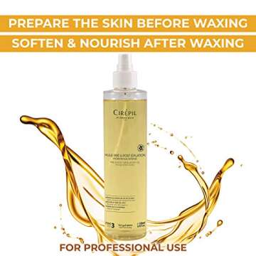 Cirepil - Pre & Post - Depilatory Oil - 250ml / 8.45 fl oz - Protects the Skin Before Waxing & Remov...