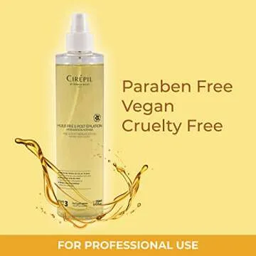 Cirepil - Pre & Post - Depilatory Oil - 250ml / 8.45 fl oz - Protects the Skin Before Waxing & Removes Wax Residue - Pre-Waxing & Post-Waxing