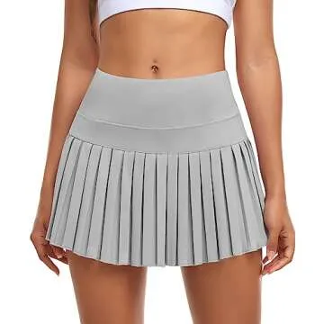 JoyGirl Pleated Tennis Skirt for Women with Shorts High Waisted Golf Skort Mini Skirt Workout Athlet...
