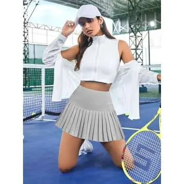 JoyGirl Women’s Pleated Tennis Skirt with Shorts and Pockets