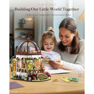 Vaki Vaki Miniature House Kit with LED Light for All Ages