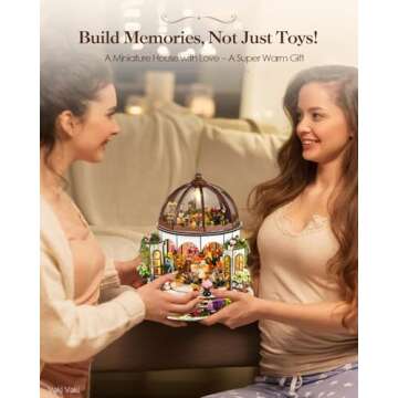 Vaki Vaki Miniature House Kit with LED Light for All Ages