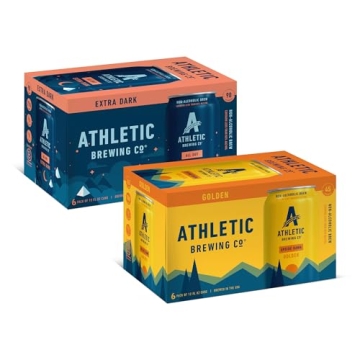 Athletic Brewing Non-Alcoholic Beer Mixed Case of 12 Cans