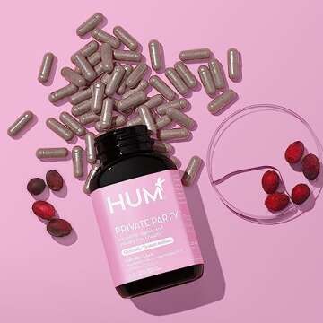 HUM Private Party - Vaginal Probiotics for Women's Health, pH Balance Supplement, and Urinary Tract Support with Cranberry & Lactobacillus Blend | Cranberry Pills, (30 Capsules)