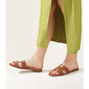 Ankis Women's Flat Sandals Stylish Comfort for Summer