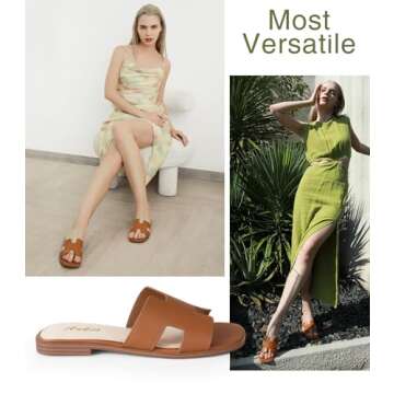 Ankis Women's Flat Sandals Stylish Comfort for Summer