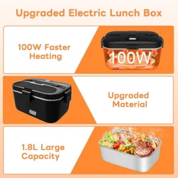 DUPASU 100W Electric Lunch Box Food Warmer - Portable and Fast