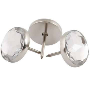 Decotacks® Crystal Upholstery Nails - Stunning 7/16" - 100 Pcs