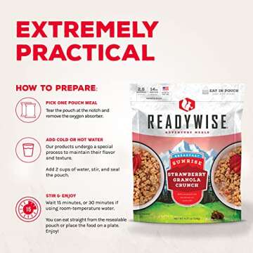 ReadyWise Emergency Food Kit for Camping and Survival