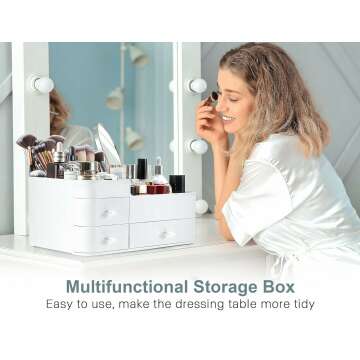 ONXE Makeup Organizer with Drawers - Large Capacity