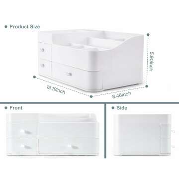 ONXE Makeup Organizer with Drawers - Large Capacity