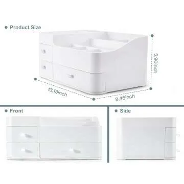 ONXE Makeup Organizer with Drawers - Large Capacity