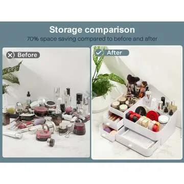 ONXE Makeup Organizer with Drawers - Large Capacity