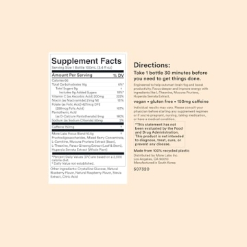 More Labs Liquid Focus Nootropic Drink for Energy & Focus