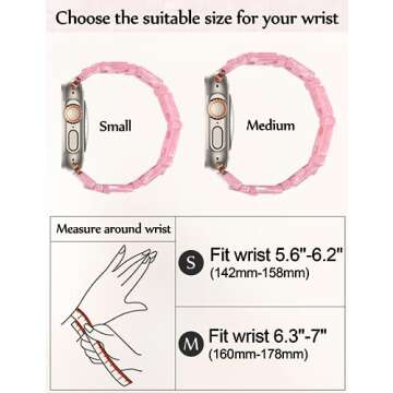 Chic JR.DM Stretchy Beaded Bracelet for Apple Watch (S10)