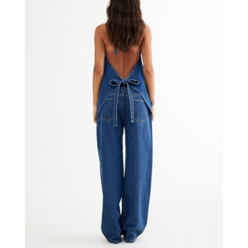 Fisoew Women's Stylish Two Piece Denim Set for Any Occasion