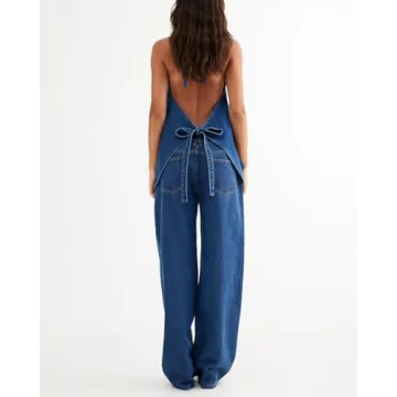 Fisoew Women's Stylish Two Piece Denim Set for Any Occasion