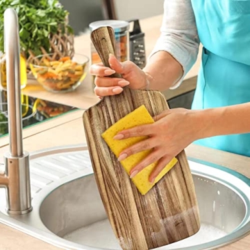 KARRYOUNG Acacia Wood Cutting Board - Durable Kitchen Essential