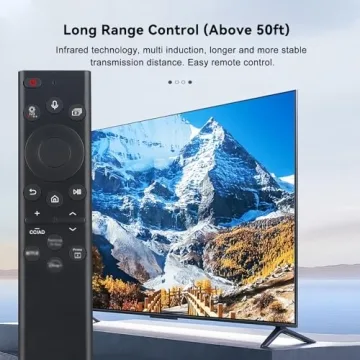 Eco-Friendly Samsung Remote, Solar & USB Charging, Voice Search