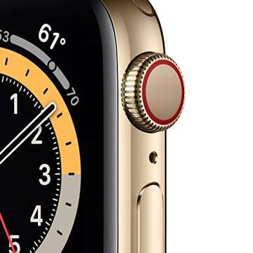 Apple Watch Series 6 (GPS + Cellular, 40mm) - Gold Stainless Steel Case with Gold Milanese Loop