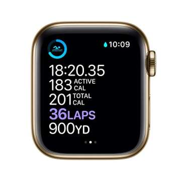 Apple Watch Series 6 (GPS + Cellular, 40mm) - Gold Stainless Steel Case with Gold Milanese Loop