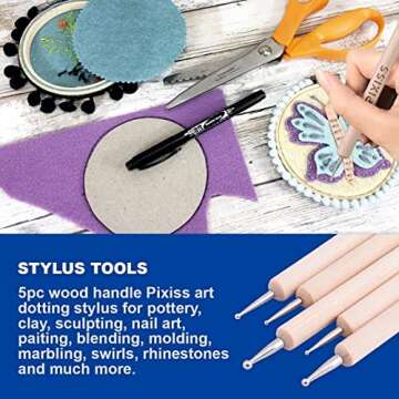 E6000 Industrial Strength Adhesive & Pixiss Dotting Tools Set