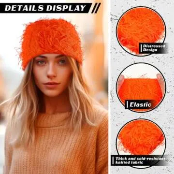 Chuarry Distressed Knitted Beanie - Stylish & Warm Winter Hat
