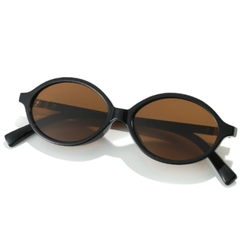 Gleyemor Retro Oval Sunglasses Stylish UV400 Protection