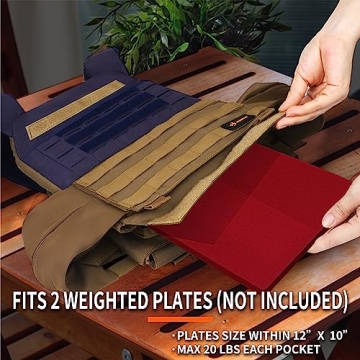 Adjustable HUNTIT Weighted Vest for Strength Training