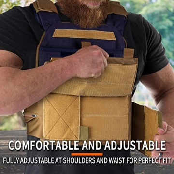 Adjustable HUNTIT Weighted Vest for Strength Training