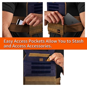 Adjustable HUNTIT Weighted Vest for Strength Training