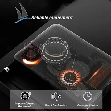 Vintage Wood Wall Clock with Swinging Pendulum - 9 Inch