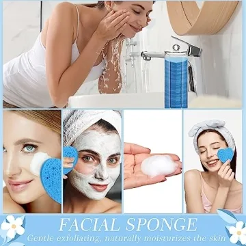 Sieral 120 Pcs Compressed Facial Sponges Set