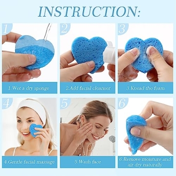 Sieral 120 Pcs Compressed Facial Sponges Set