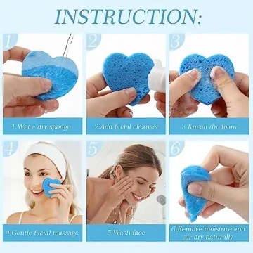 Sieral 120 Pcs Compressed Facial Sponges Set