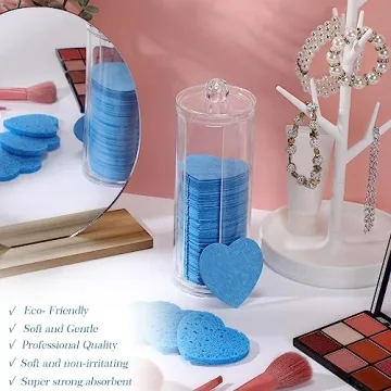 Sieral 120 Pcs Compressed Facial Sponges Set