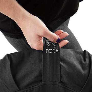 Node Fitness Zafu Meditation Cushion with Buckwheat - Black