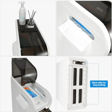 BAISRGS 4-Tier Narrow Bathroom Floor Cabinet for Optimal Space